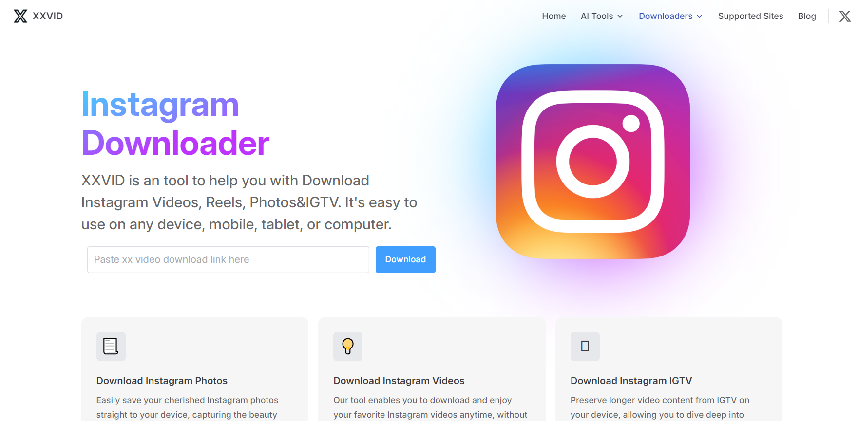 instagram video downloader-xxvid